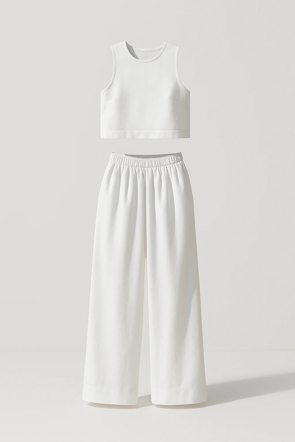 Conjunto Avelina · Minimalista en algodón y lino ligero