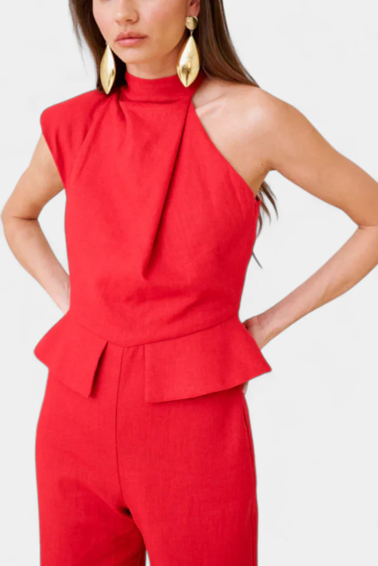 Mono Neira · Largo asimétrico de lino y algodón