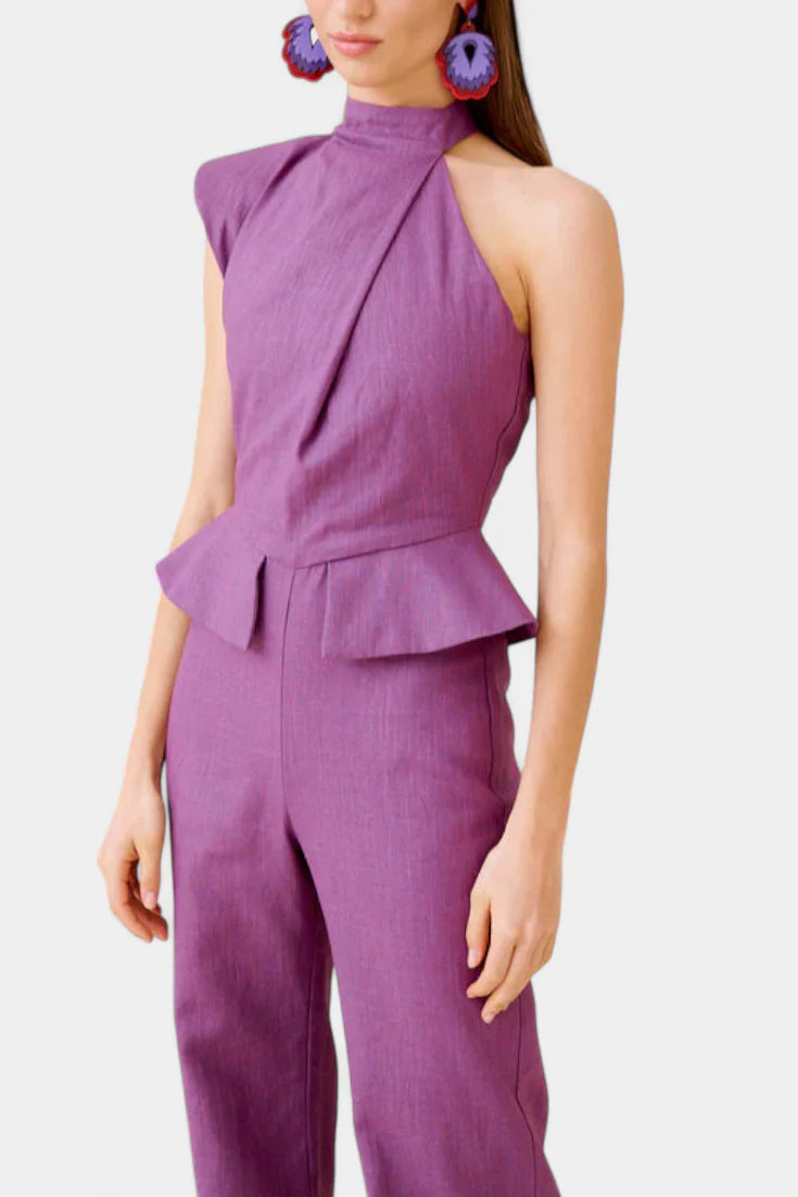 Mono Neira · Largo asimétrico de lino y algodón